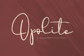 Opolite best font for signatures