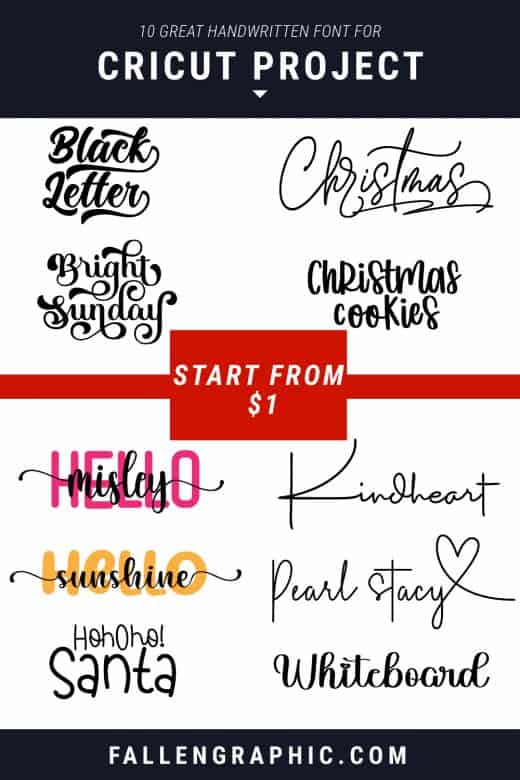 10 GREAT HANDWRITTEN FONT FOR CRICUT PROJECT START FROM $1 ONLY ...