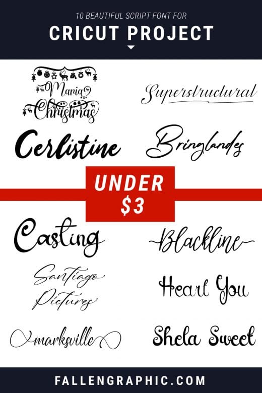 10 BEAUTIFUL SCRIPT FONT FOR CRICUT PROJECT ALMOST FREE UNDER $3 ...