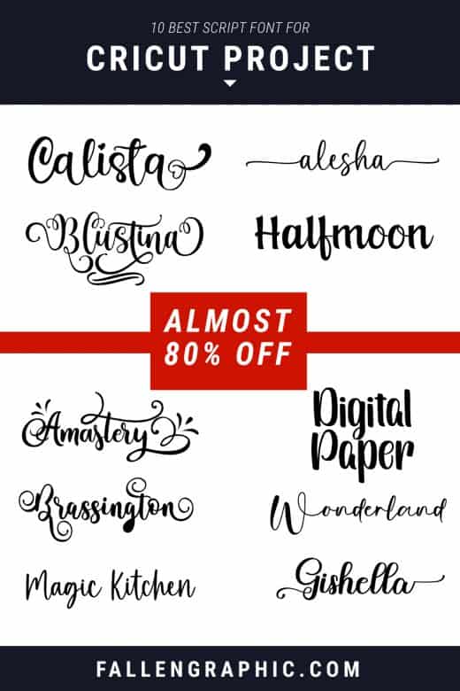 10 BEST SCRIPT FONT FOR CRICUT PROJECT ALMOST 80% OFF – FallenGraphic