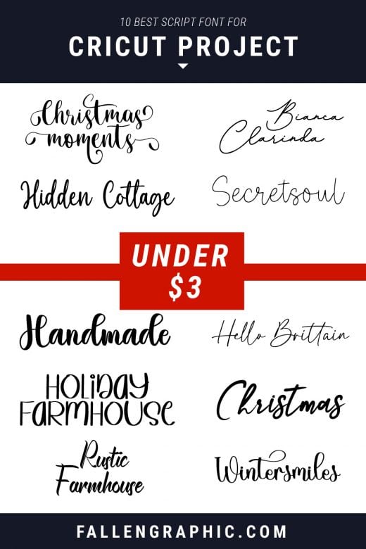 10 BEST SCRIPT FONT FOR CRICUT PROJECT EXTREMELY CHEAP UNDER $3 ...