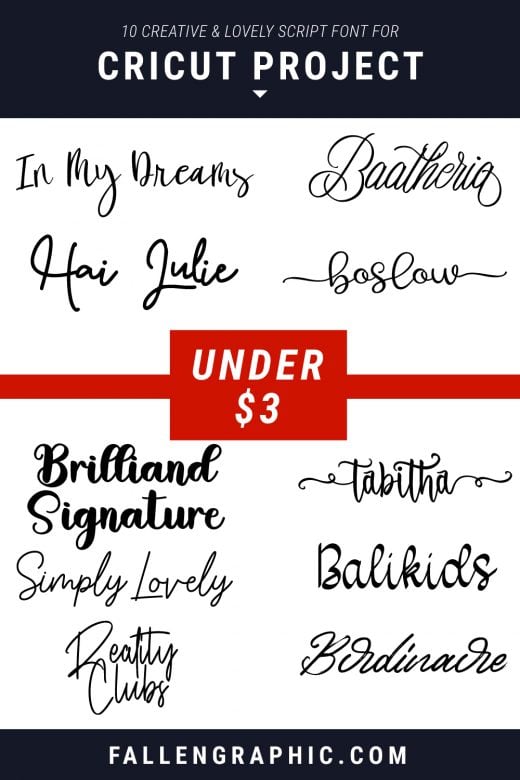 10 CREATIVE & LOVELY SCRIPT FONT FOR CRICUT PROJECT TOTALLY CHEAP UNDER ...
