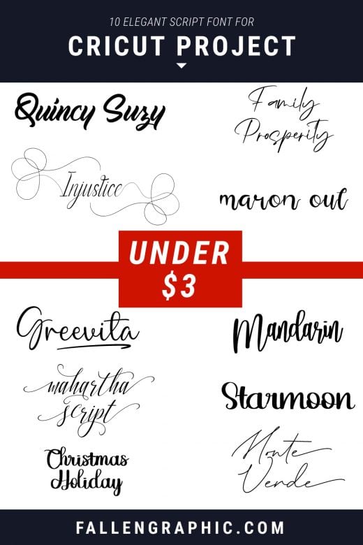 10 ELEGANT SCRIPT FONT FOR CRICUT PROJECT ALMOST FREE UNDER $3 ...