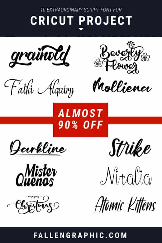 10 EXTRAORDINARY SCRIPT FONT FOR CRICUT PROJECT ALMOST 90% OFF ...