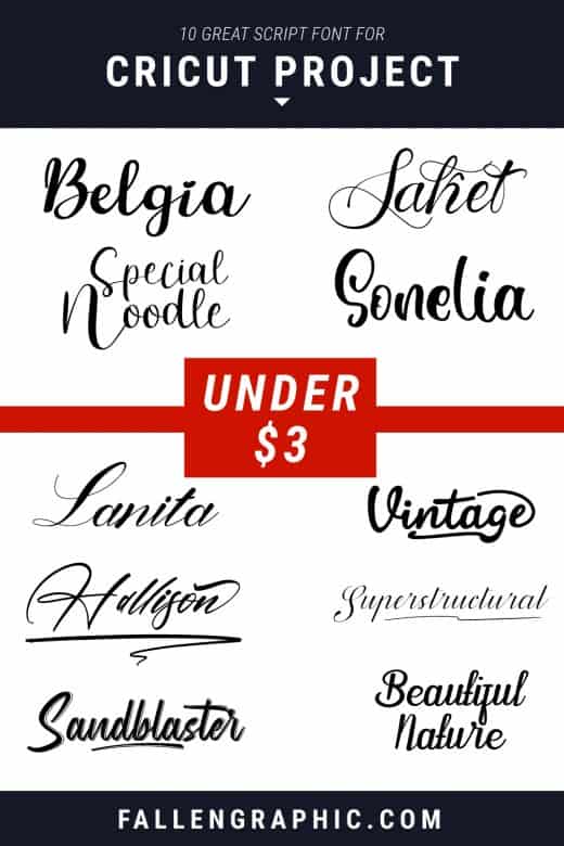 10 GREAT SCRIPT FONT FOR CRICUT PROJECT TOTALLY CHEAP UNDER $3 ...