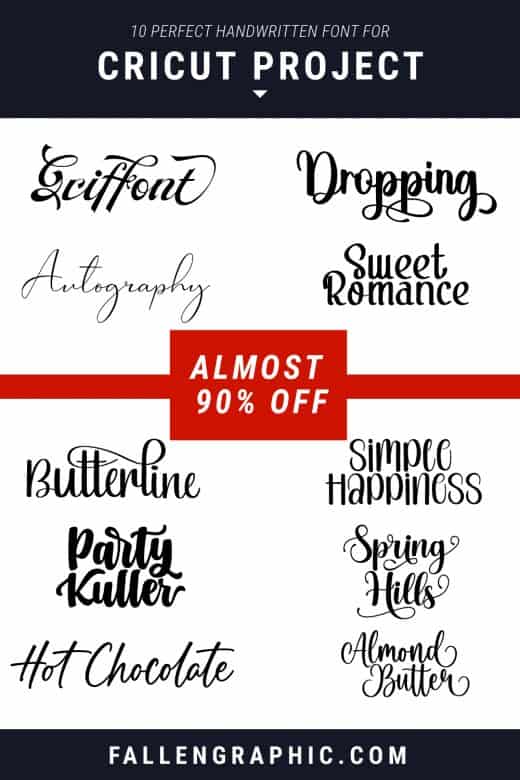 10 PERFECT HANDWRITTEN FONT FOR CRICUT PROJECT ALMOST 90% OFF ...