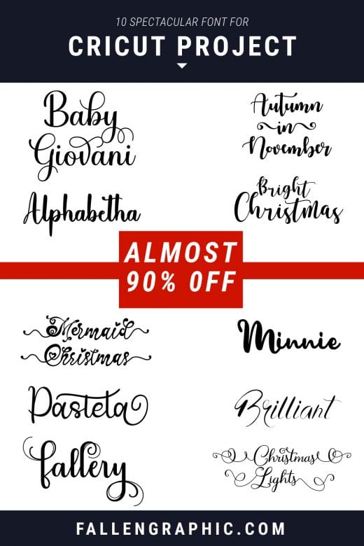 10 SPECTACULAR FONT FOR CRICUT PROJECT LIMITED DISCOUNT ALMOST 90% OFF ...