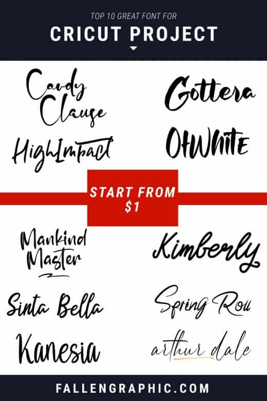 TOP 10 GREAT FONT FOR CRICUT PROJECT TOTALLY CHEAP START FROM $1 ONLY ...