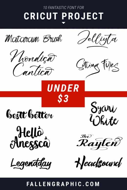 10 FANTASTIC FONT FOR CRICUT PROJECT ALMOST FREE UNDER $3 ONLY ...