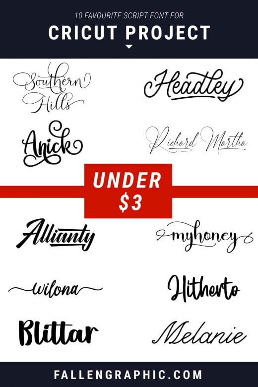 10 FAVOURITE SCRIPT FONT FOR CRICUT PROJECT TOTALLY CHEAP UNDER $3 ONLY ...