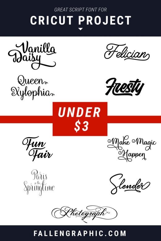 10 GREAT SCRIPT FONT FOR CRICUT PROJECT EXTREMELY CHEAP UNDER $3 ...